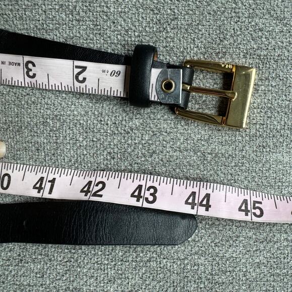 Lauren Ralph Lauren Women’s Black Leather Gold Buckle XL main image 6